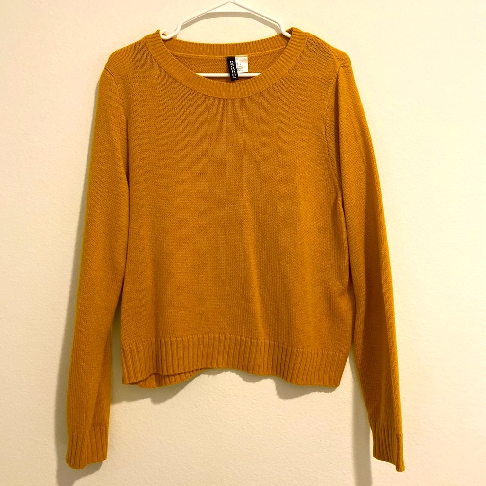 H & M yellow sweater
